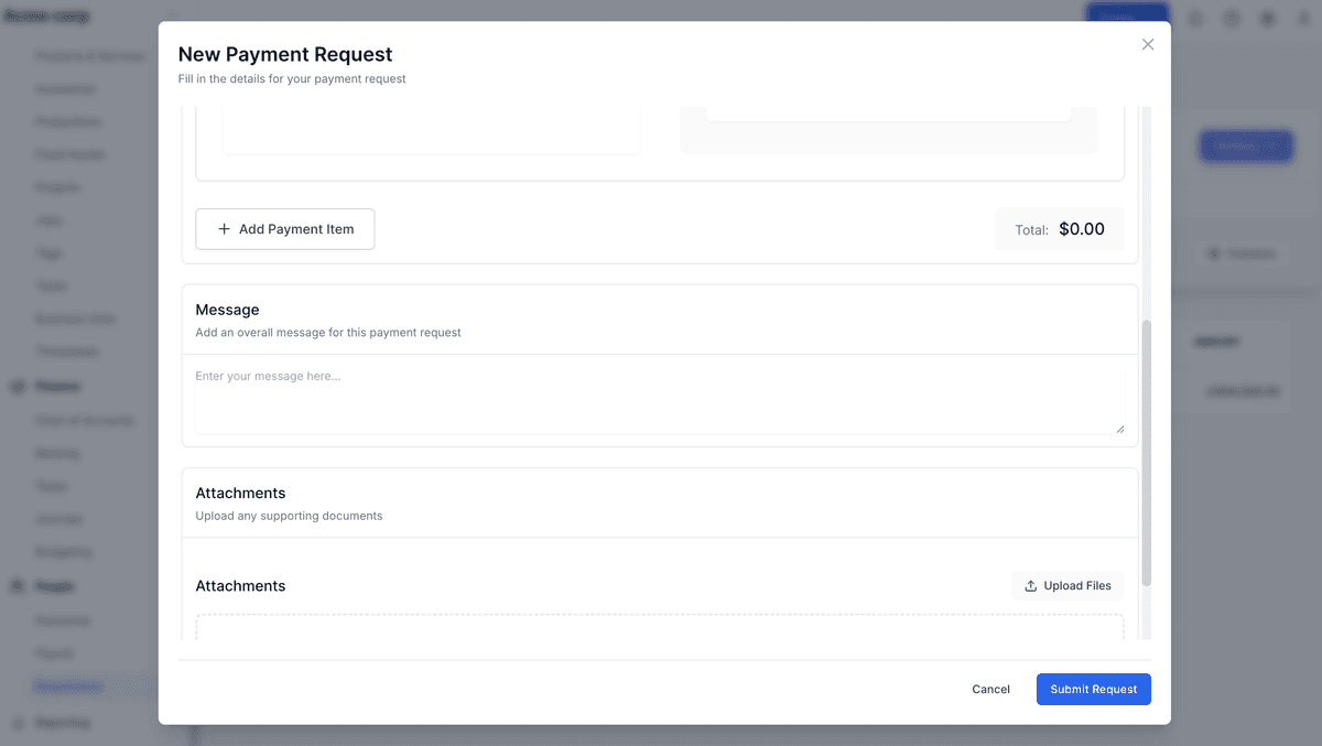 Trabalance Requisition Management Dashboard